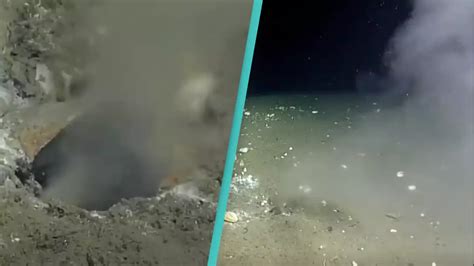 leak in pacific ocean|Unnerving footage shows leak in Pacific ocean floor that could。